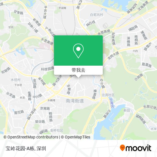宝岭花园-A栋地图