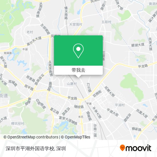 深圳市平湖外国语学校地图