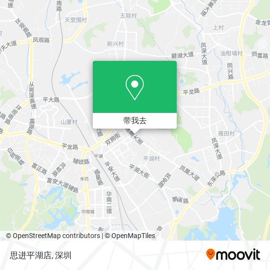 思进平湖店地图