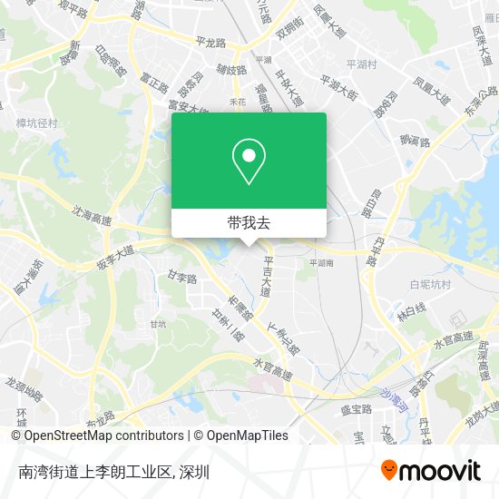 南湾街道上李朗工业区地图
