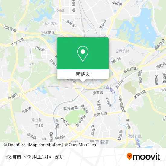 深圳市下李朗工业区地图