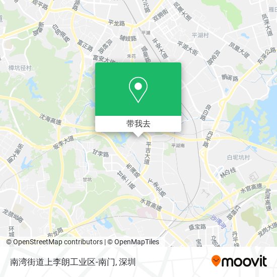 南湾街道上李朗工业区-南门地图