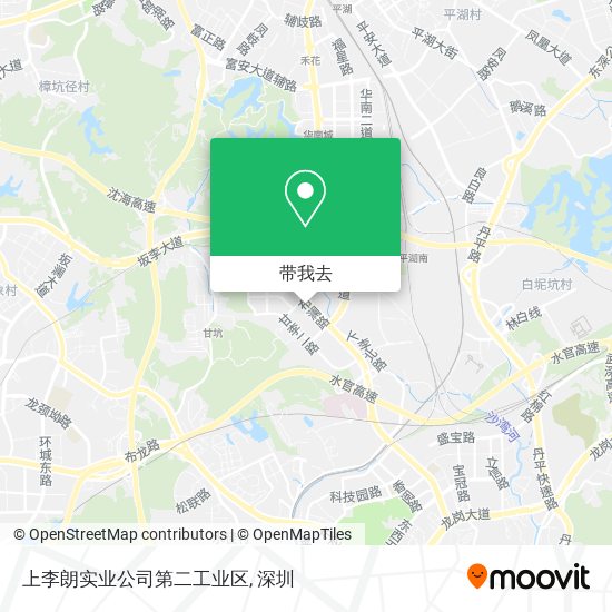 上李朗实业公司第二工业区地图