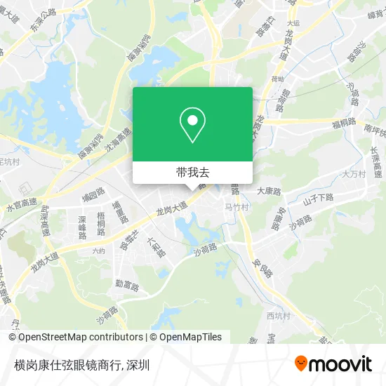 横岗康仕弦眼镜商行地图