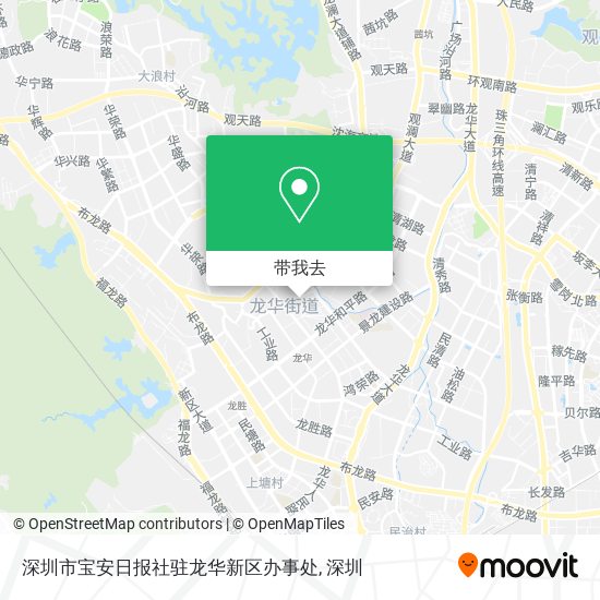 深圳市宝安日报社驻龙华新区办事处地图