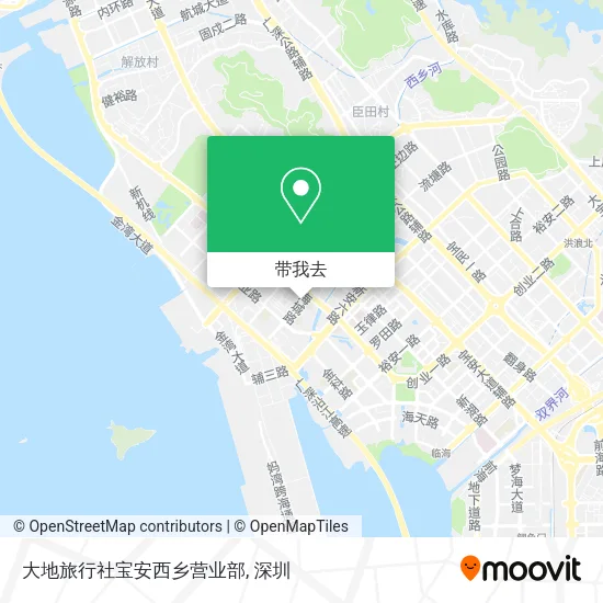 大地旅行社宝安西乡营业部地图