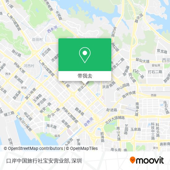 口岸中国旅行社宝安营业部地图