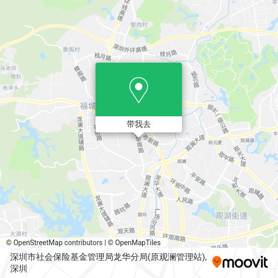 深圳市社会保险基金管理局龙华分局(原观澜管理站)地图