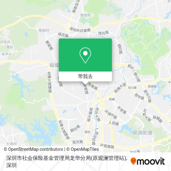 深圳市社会保险基金管理局龙华分局(原观澜管理站)地图