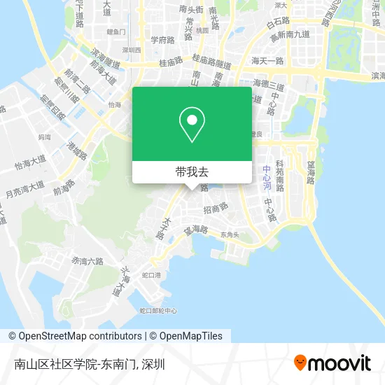 南山区社区学院-东南门地图