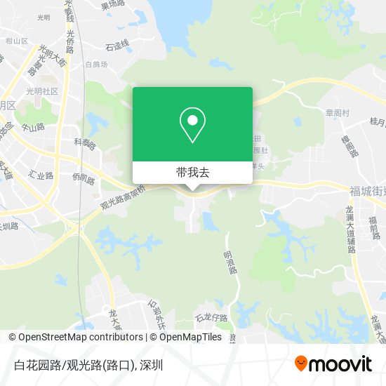白花园路/观光路(路口)地图