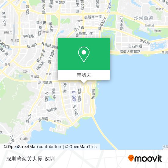 深圳湾海关大厦地图