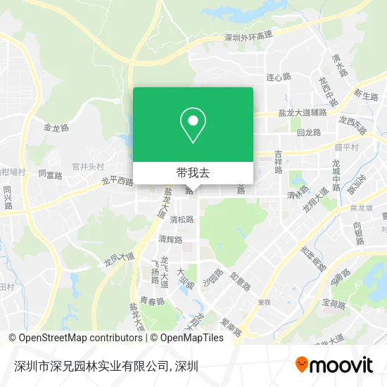 深圳市深兄园林实业有限公司地图