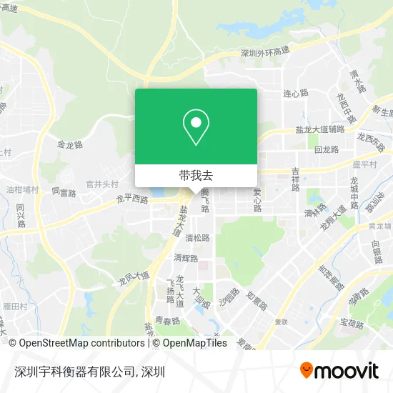 深圳宇科衡器有限公司地图