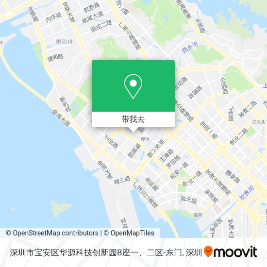 深圳市宝安区华源科技创新园B座一、二区-东门地图