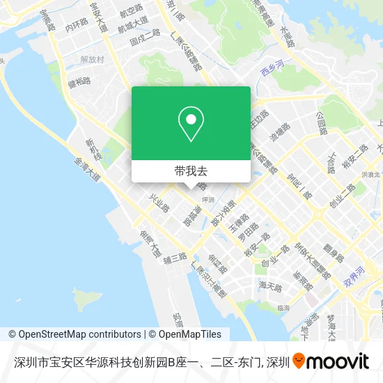 深圳市宝安区华源科技创新园B座一、二区-东门地图