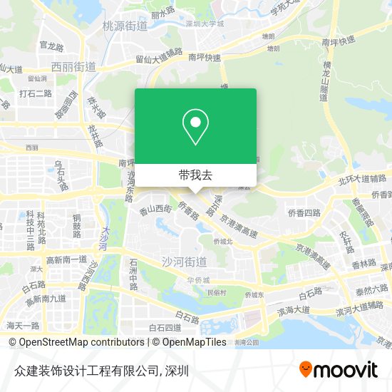 众建装饰设计工程有限公司地图