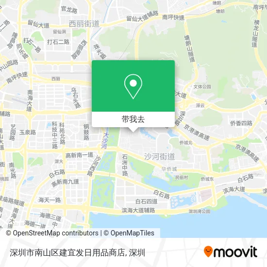 深圳市南山区建宜发日用品商店地图