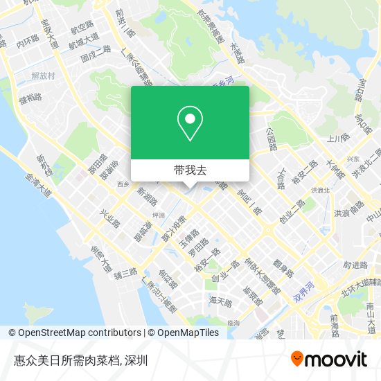 惠众美日所需肉菜档地图