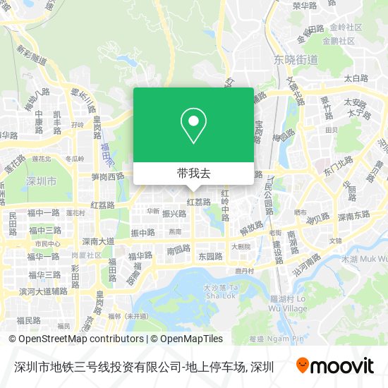 深圳市地铁三号线投资有限公司-地上停车场地图