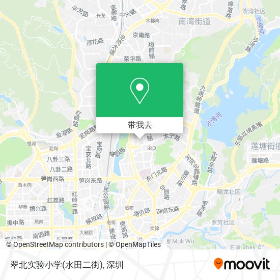 翠北实验小学(水田二街)地图
