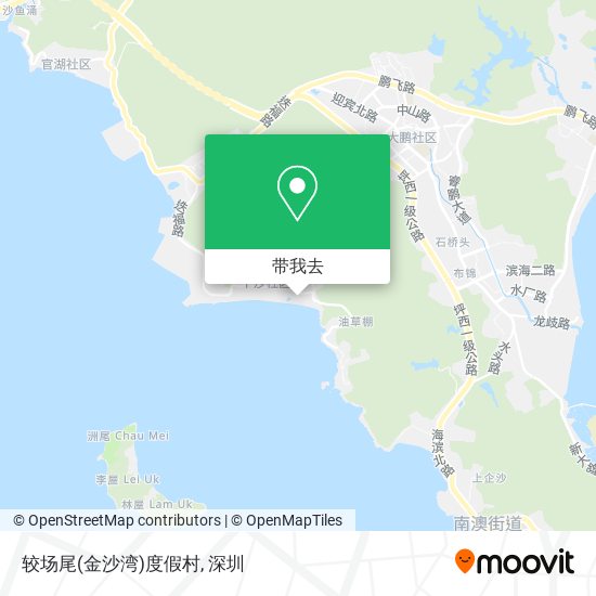 较场尾(金沙湾)度假村地图