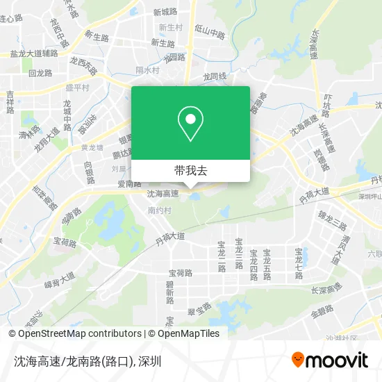 沈海高速/龙南路(路口)地图