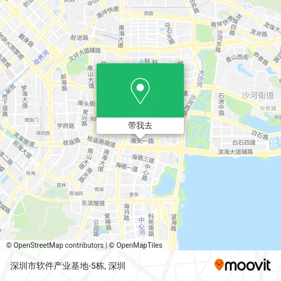 深圳市软件产业基地-5栋地图