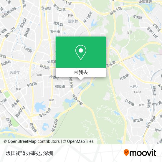 坂田街道办事处地图