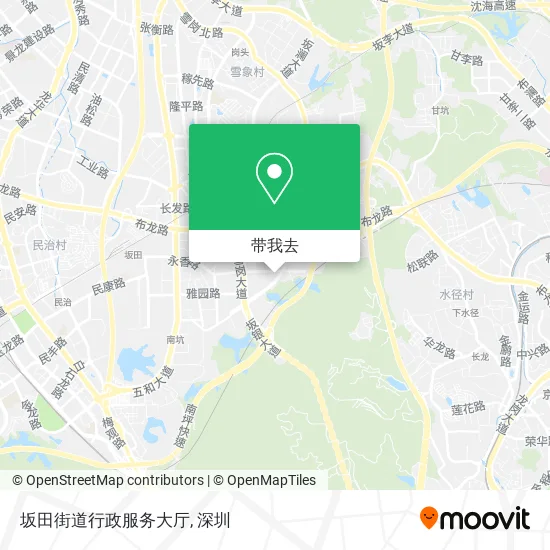 坂田街道行政服务大厅地图