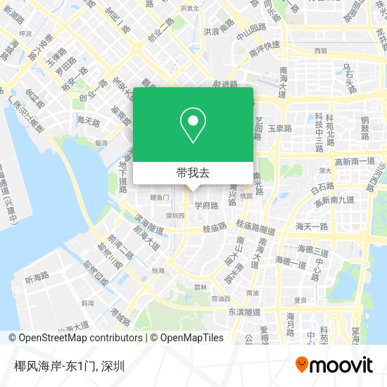 椰风海岸-东1门地图