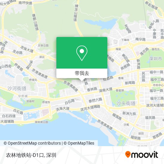 农林地铁站-D1口地图