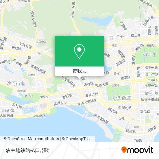 农林地铁站-A口地图