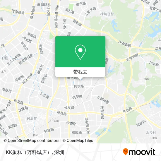 KK蛋糕（万科城店）地图