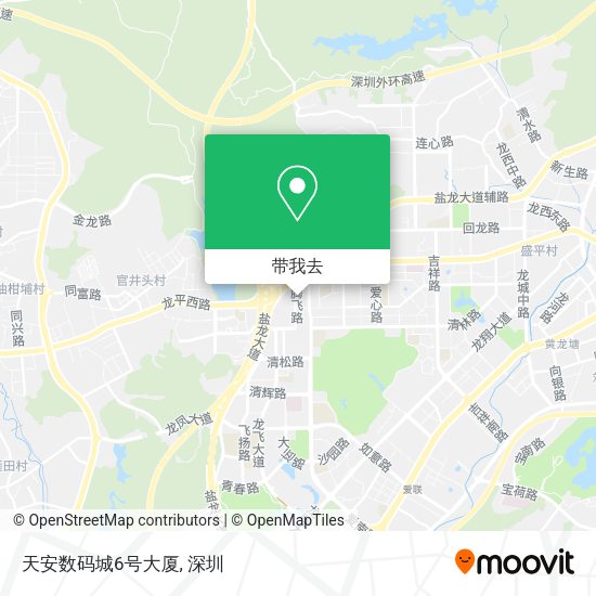 天安数码城6号大厦地图