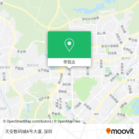 天安数码城6号大厦地图