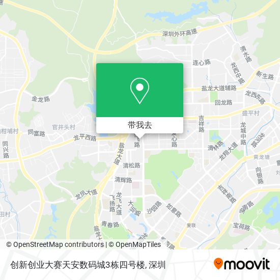 创新创业大赛天安数码城3栋四号楼地图