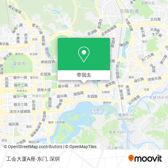 工会大厦A座-东门地图