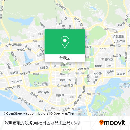 深圳市地方税务局(福田区贸易工业局)地图