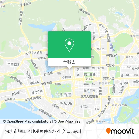 深圳市福田区地税局停车场-出入口地图