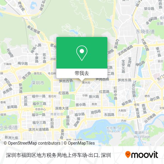 深圳市福田区地方税务局地上停车场-出口地图