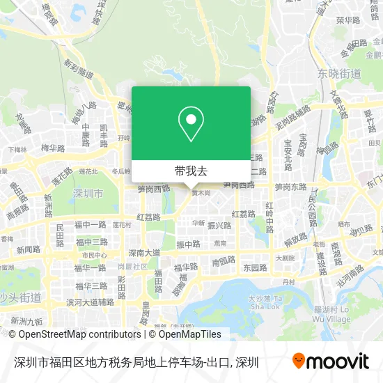 深圳市福田区地方税务局地上停车场-出口地图