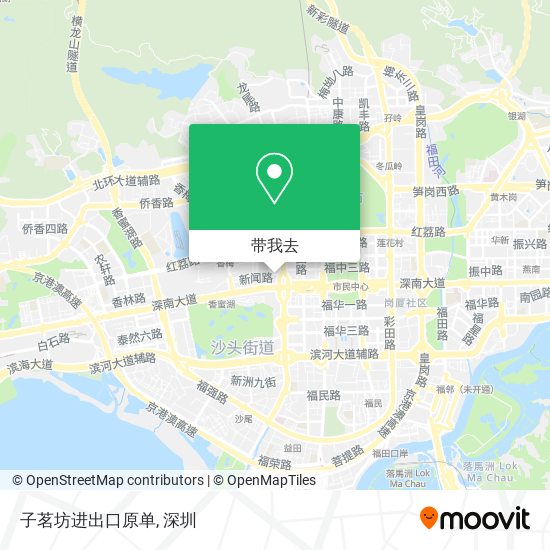 子茗坊进出口原单地图