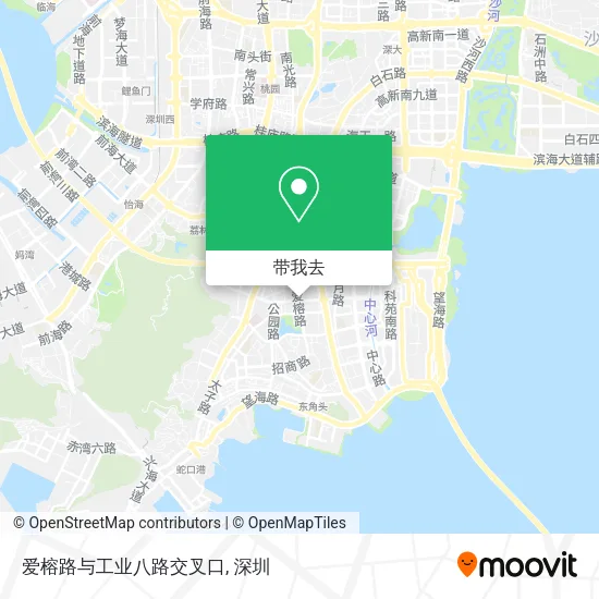 爱榕路与工业八路交叉口地图