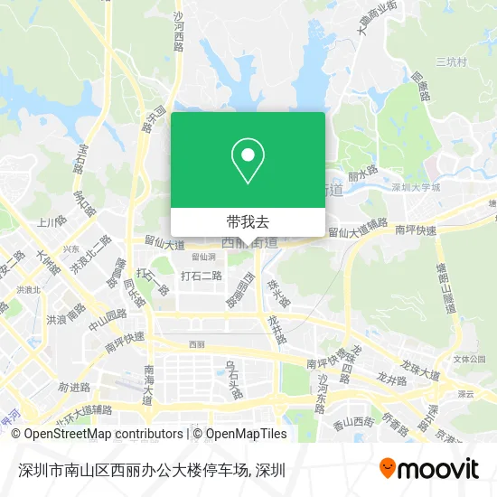 深圳市南山区西丽办公大楼停车场地图