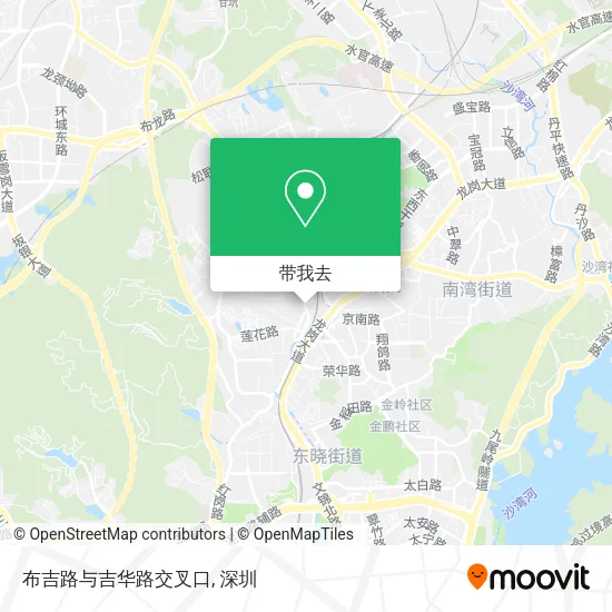 布吉路与吉华路交叉口地图