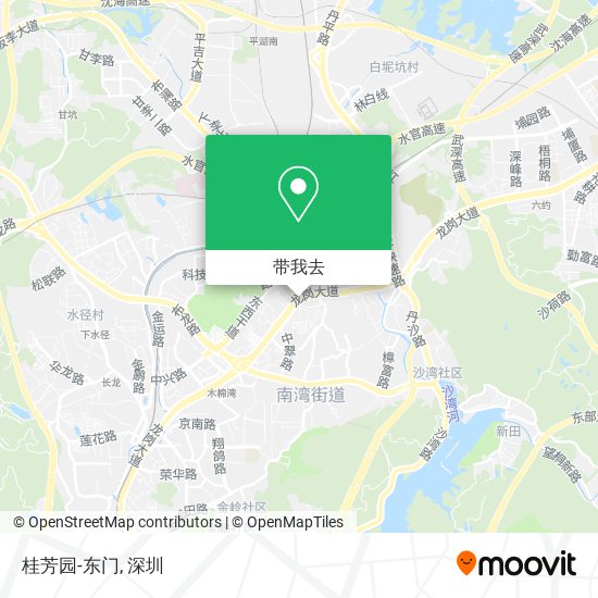 桂芳园-东门地图
