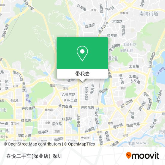 喜悦二手车(深业店)地图