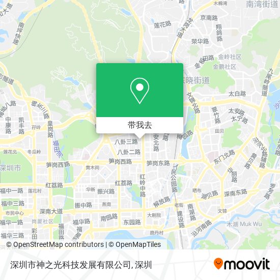 深圳市神之光科技发展有限公司地图