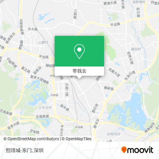 熙璟城-东门地图